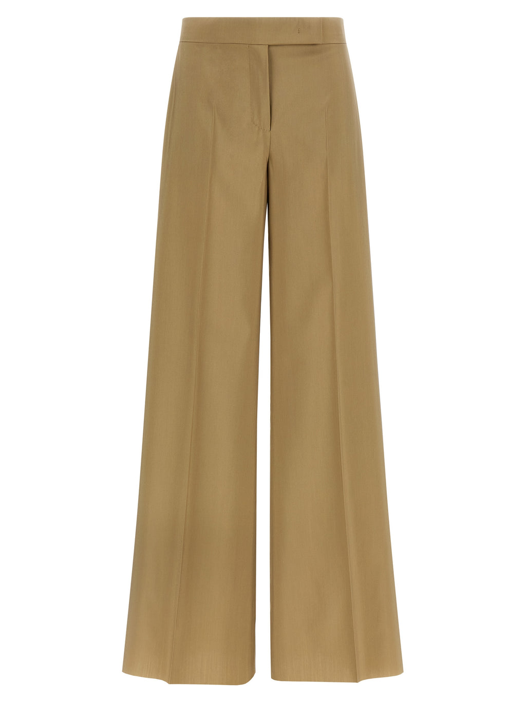 Beige Virgin Wool Dress Pants