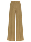 Beige Virgin Wool Dress Pants