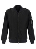 Black Nylon Bomber