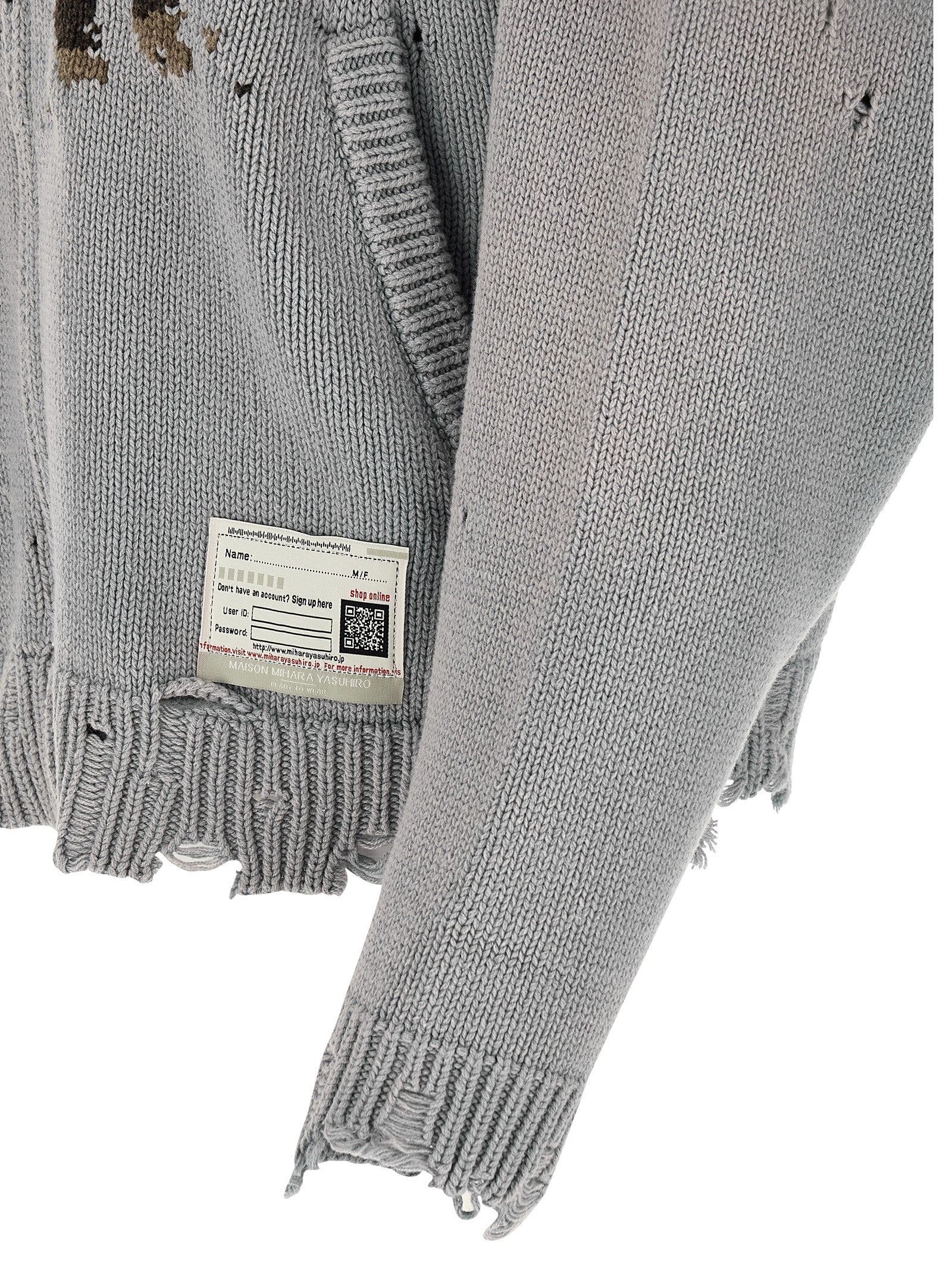 Gray Cotton Cardigan