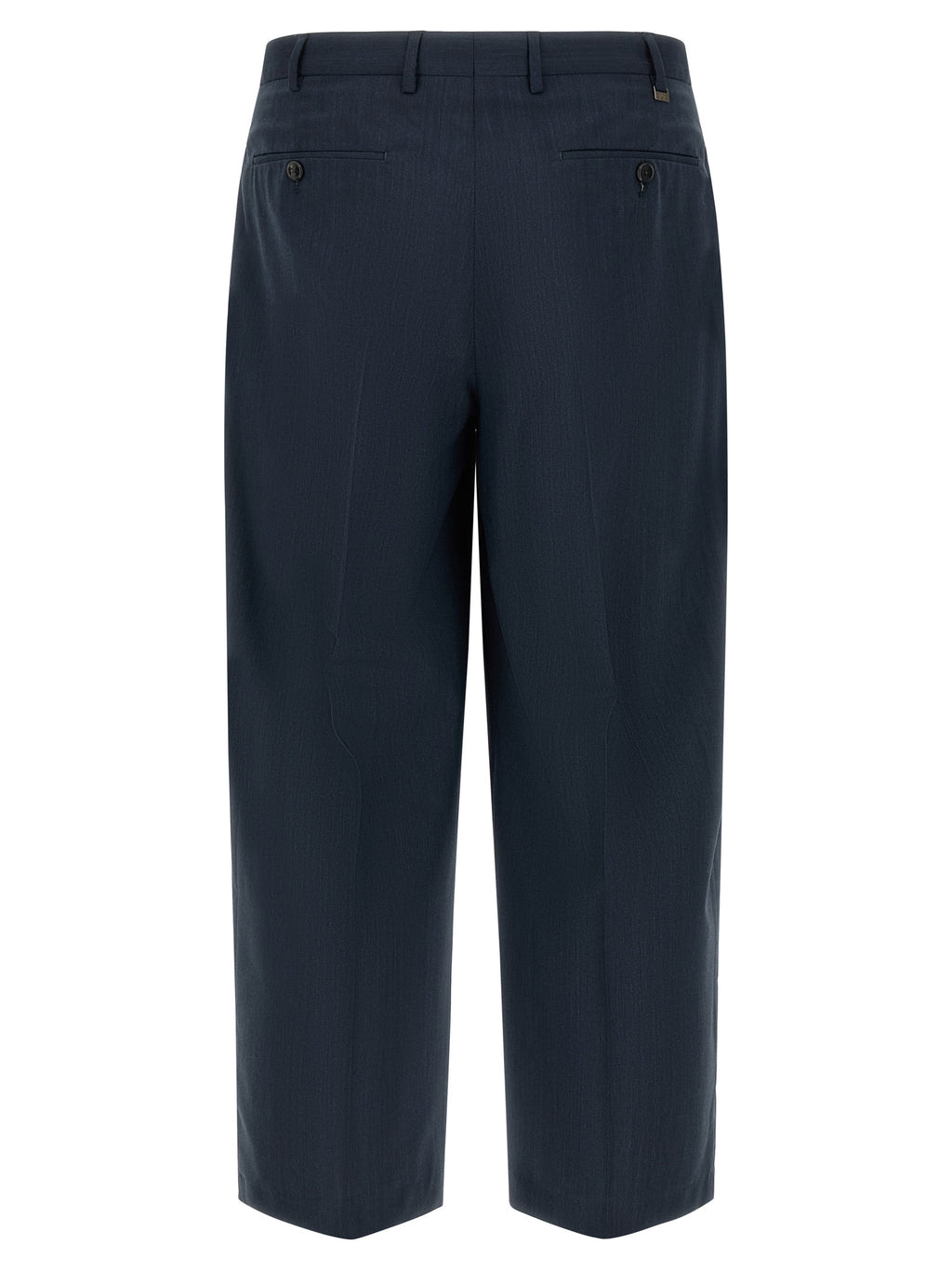 Blue Virgin Wool Dress Pants