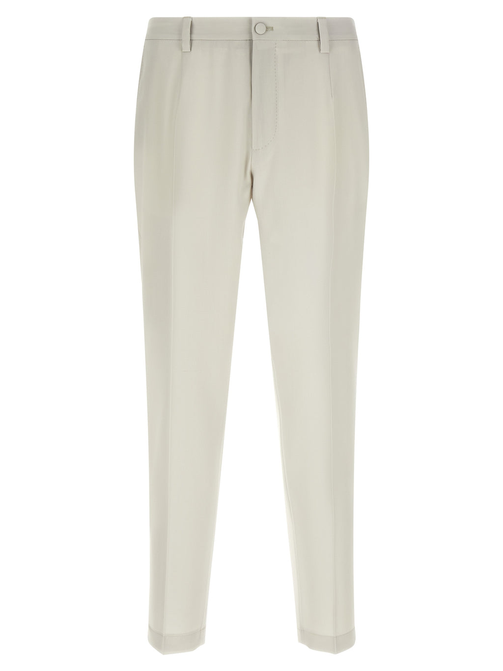 Beige Virgin Wool Dress Pants