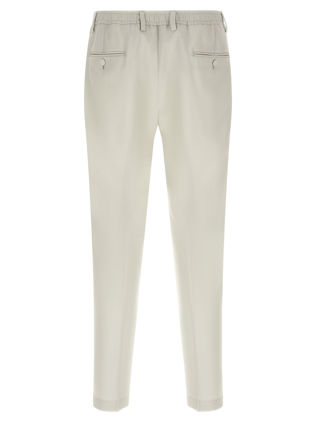Beige Virgin Wool Dress Pants