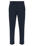 Blue Cotton Chino Pants