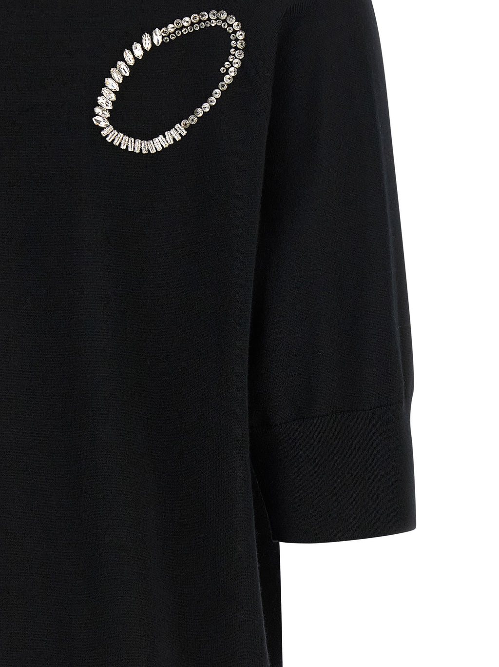 Black Merino Wool Cardigan