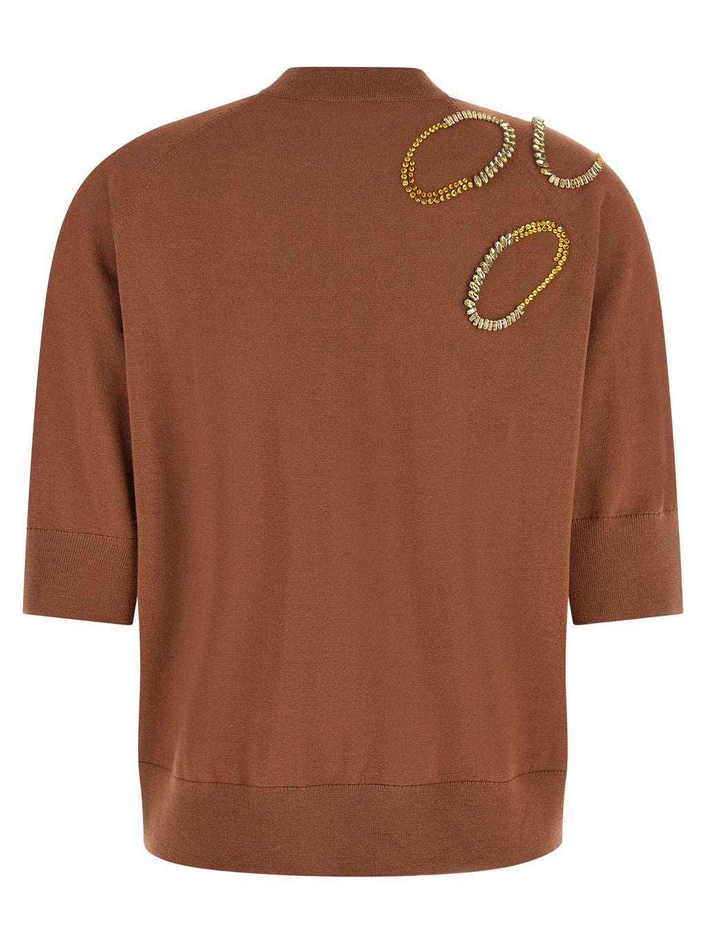 Brown Merino Wool Cardigan