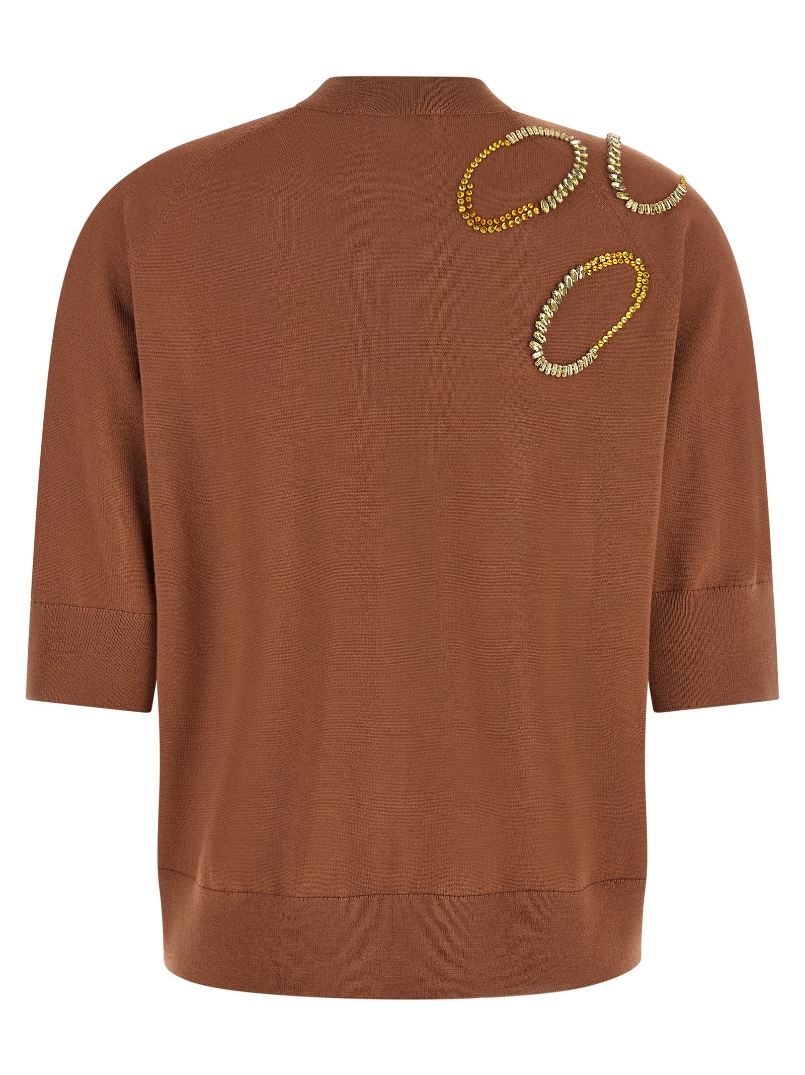 Brown Merino Wool Cardigan