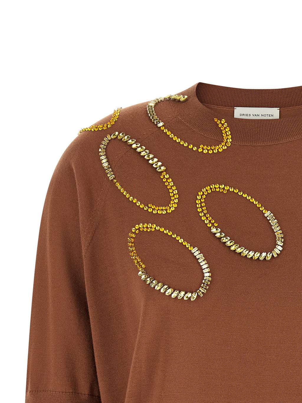 Brown Merino Wool Cardigan