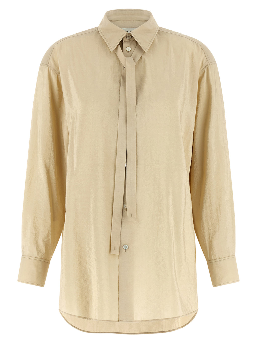 Beige Silk Blouse