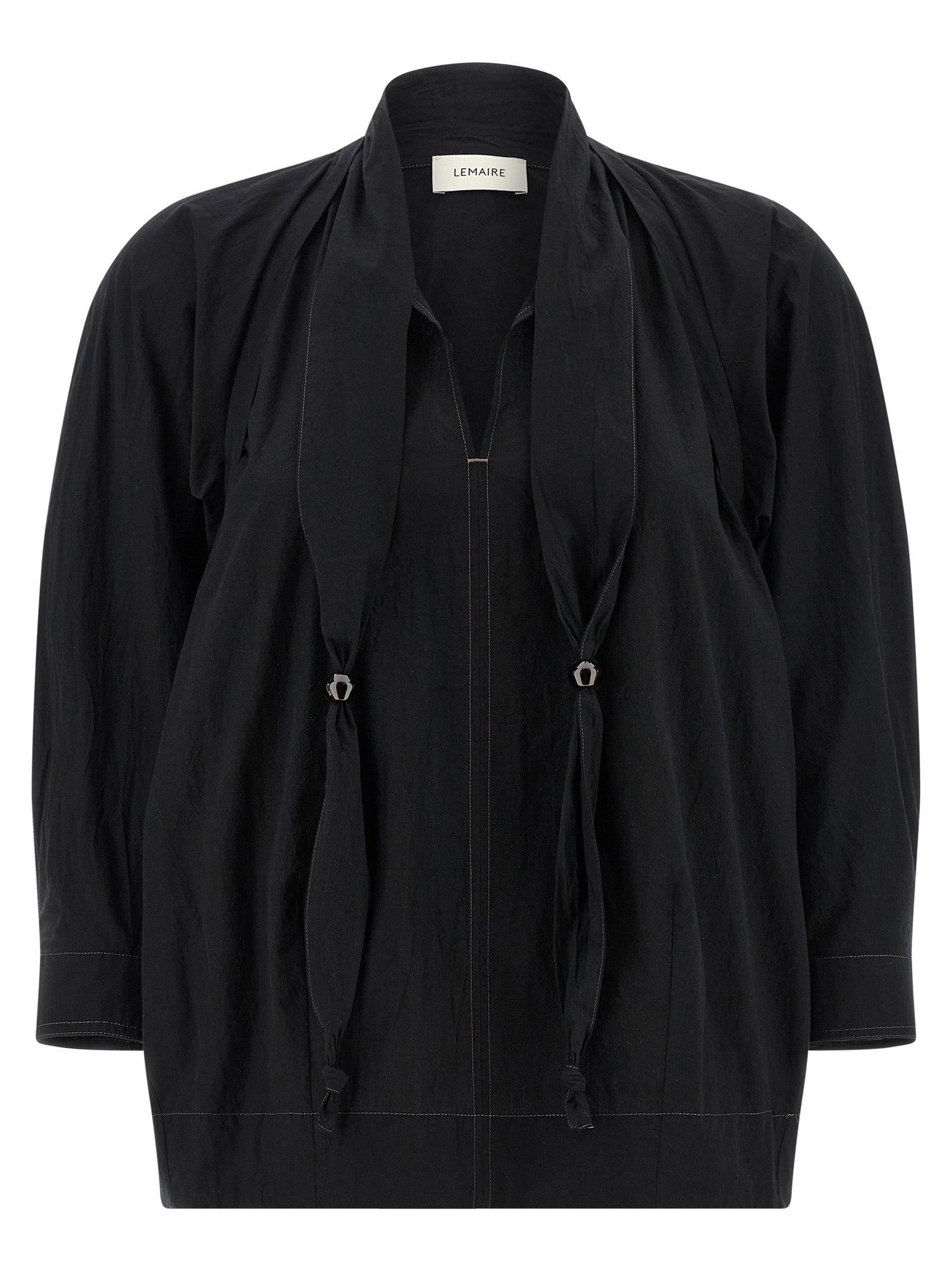 Black Cotton Blouse