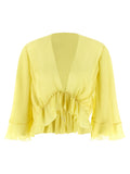 Bicolor Acetate Blouse