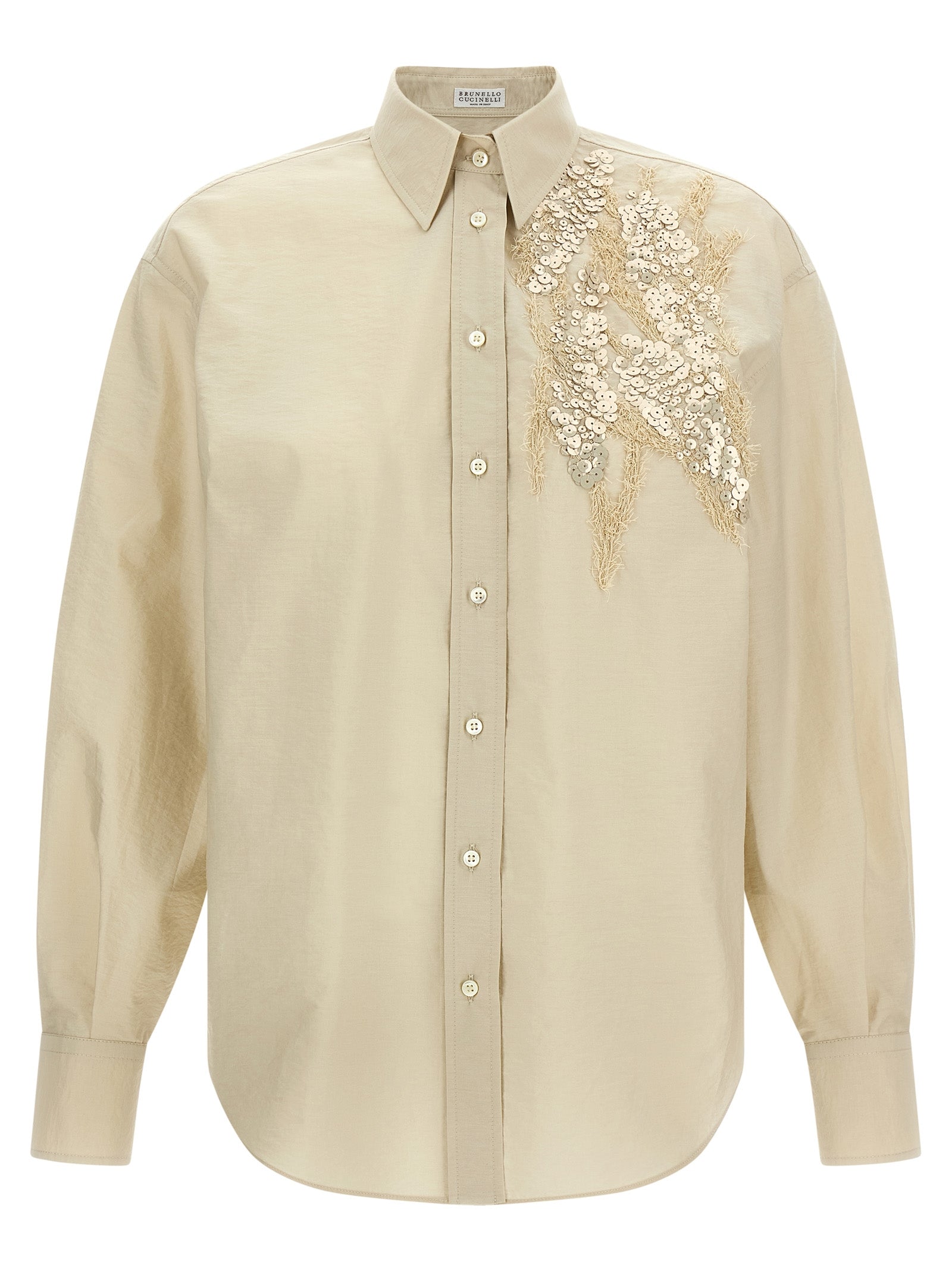 Beige Cotton Blouse
