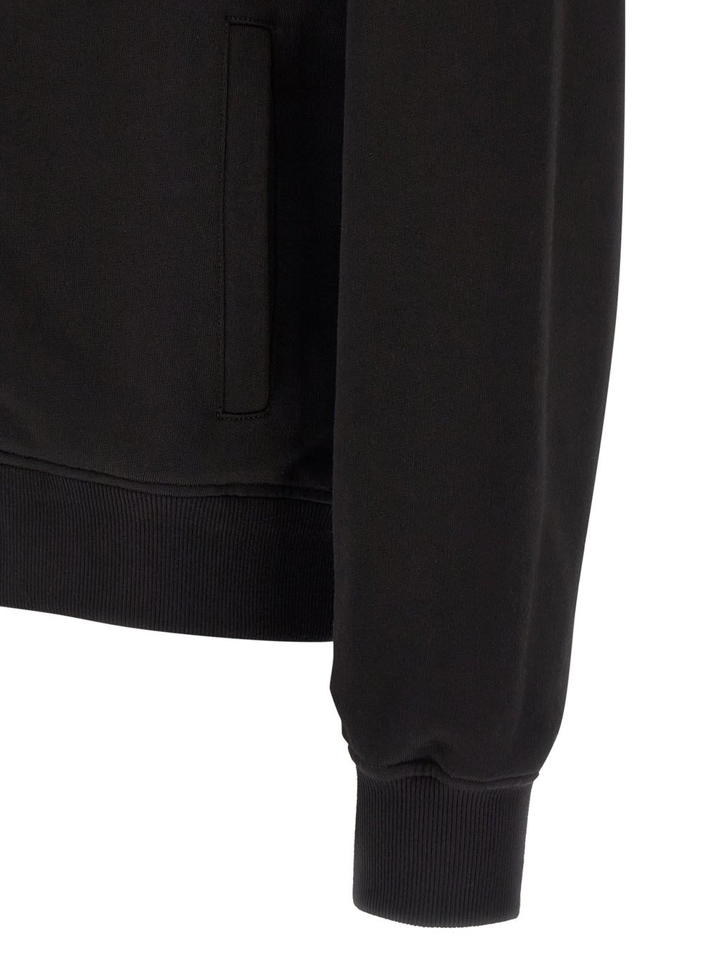 Black Cotton Sweatshirt