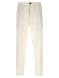 White Cotton Casual Pants