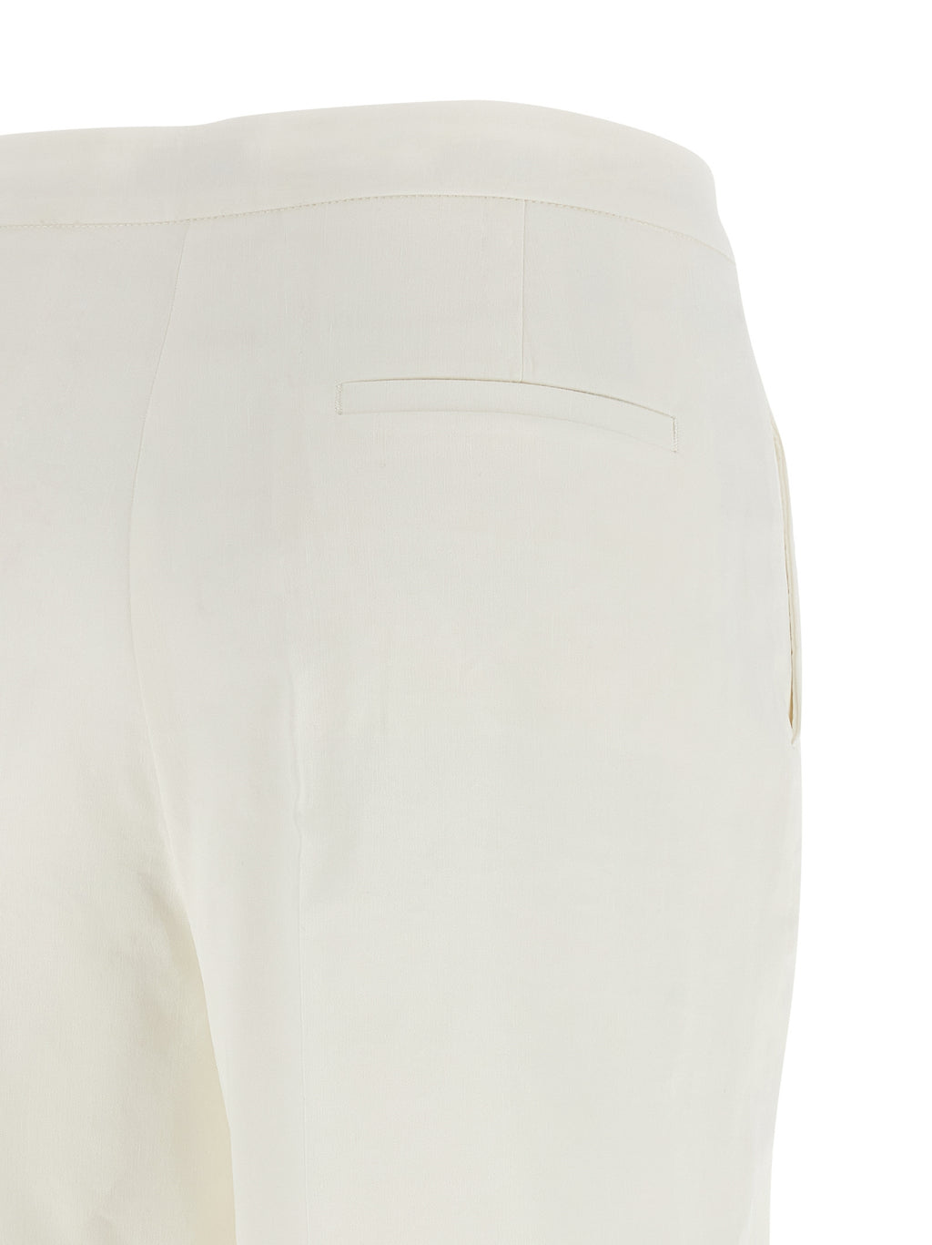 White Linen Casual Pants