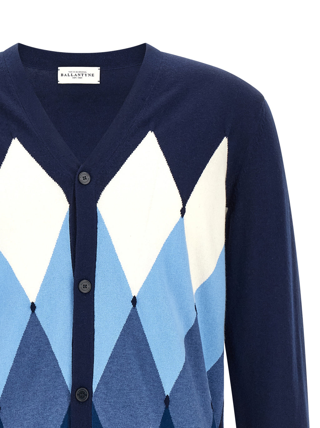 Blue Cotton Cardigan