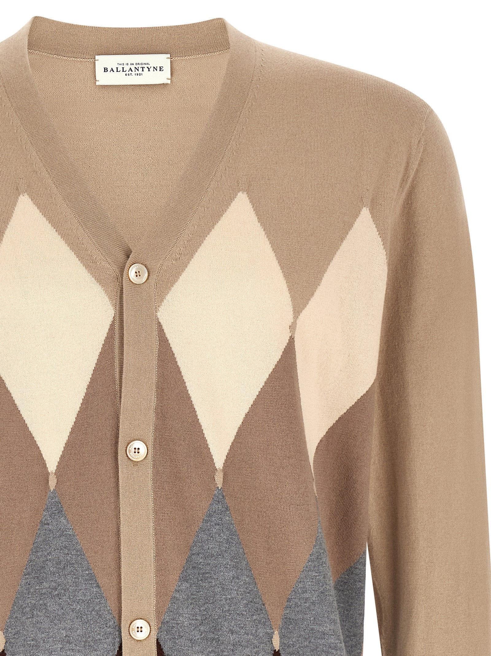 Beige Cotton Cardigan