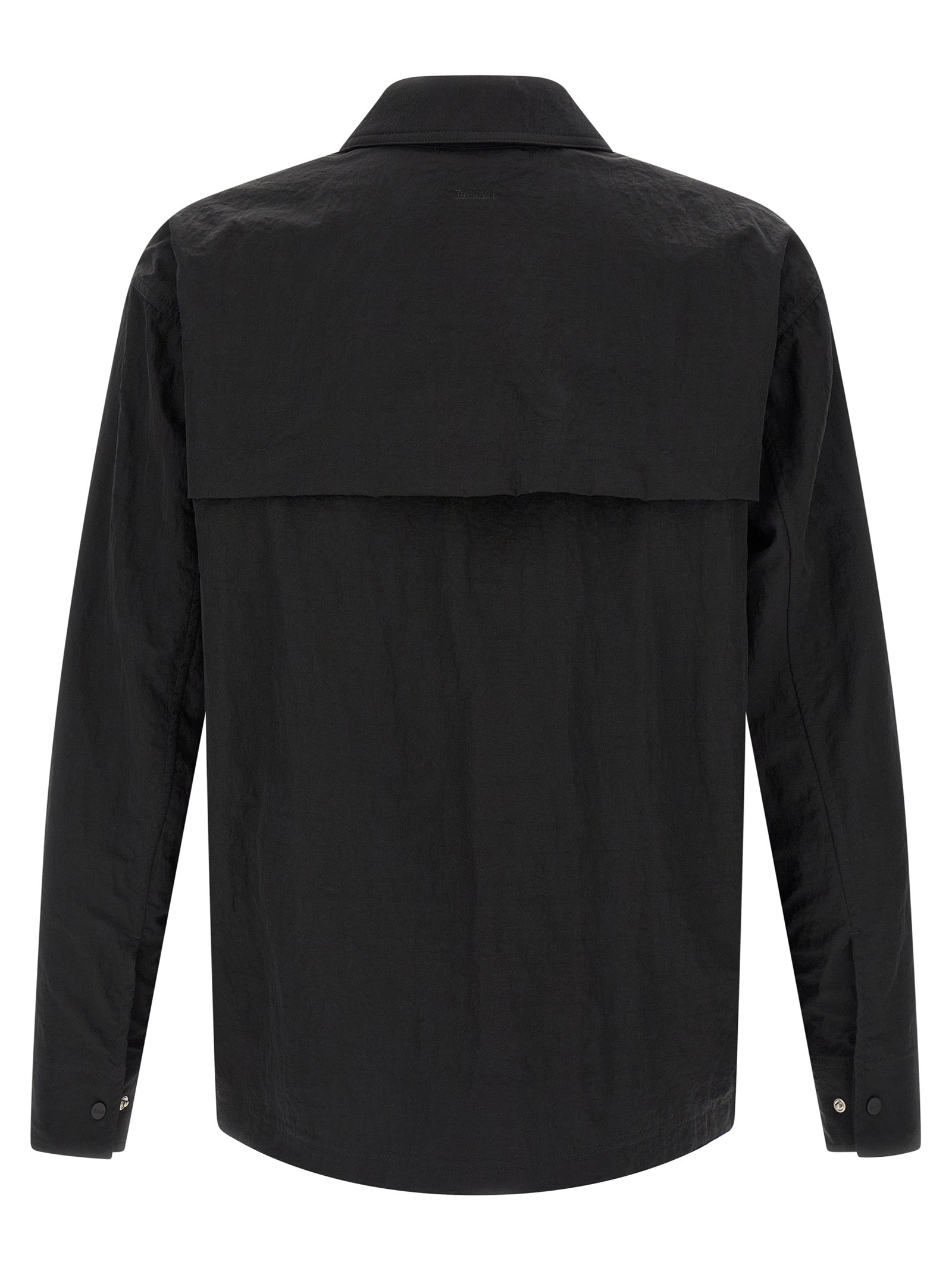 Black Polyamide Full-Length Jacket