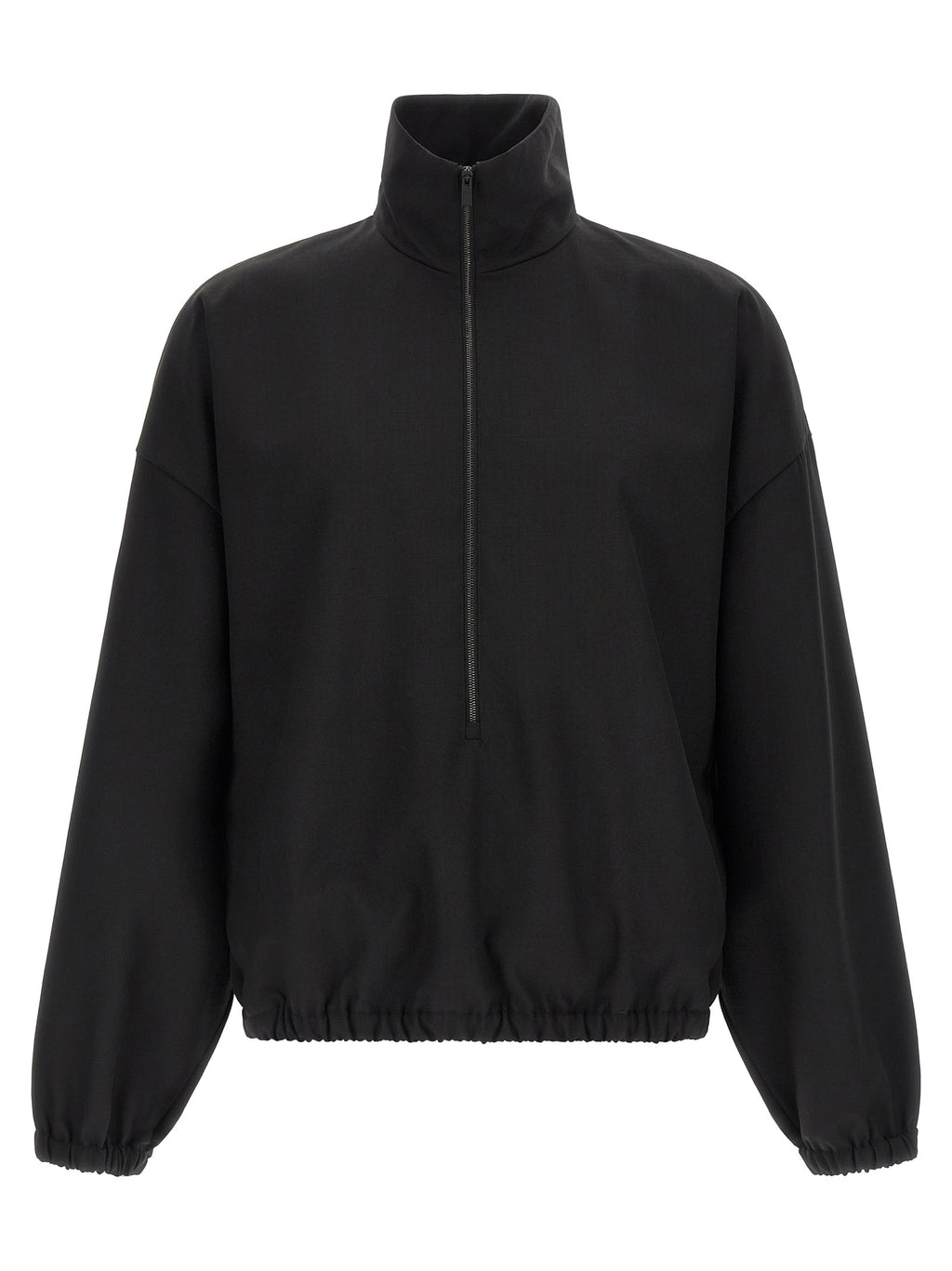Black Virgin Wool Sweatshirt