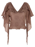 Bordeaux Linen Blouse