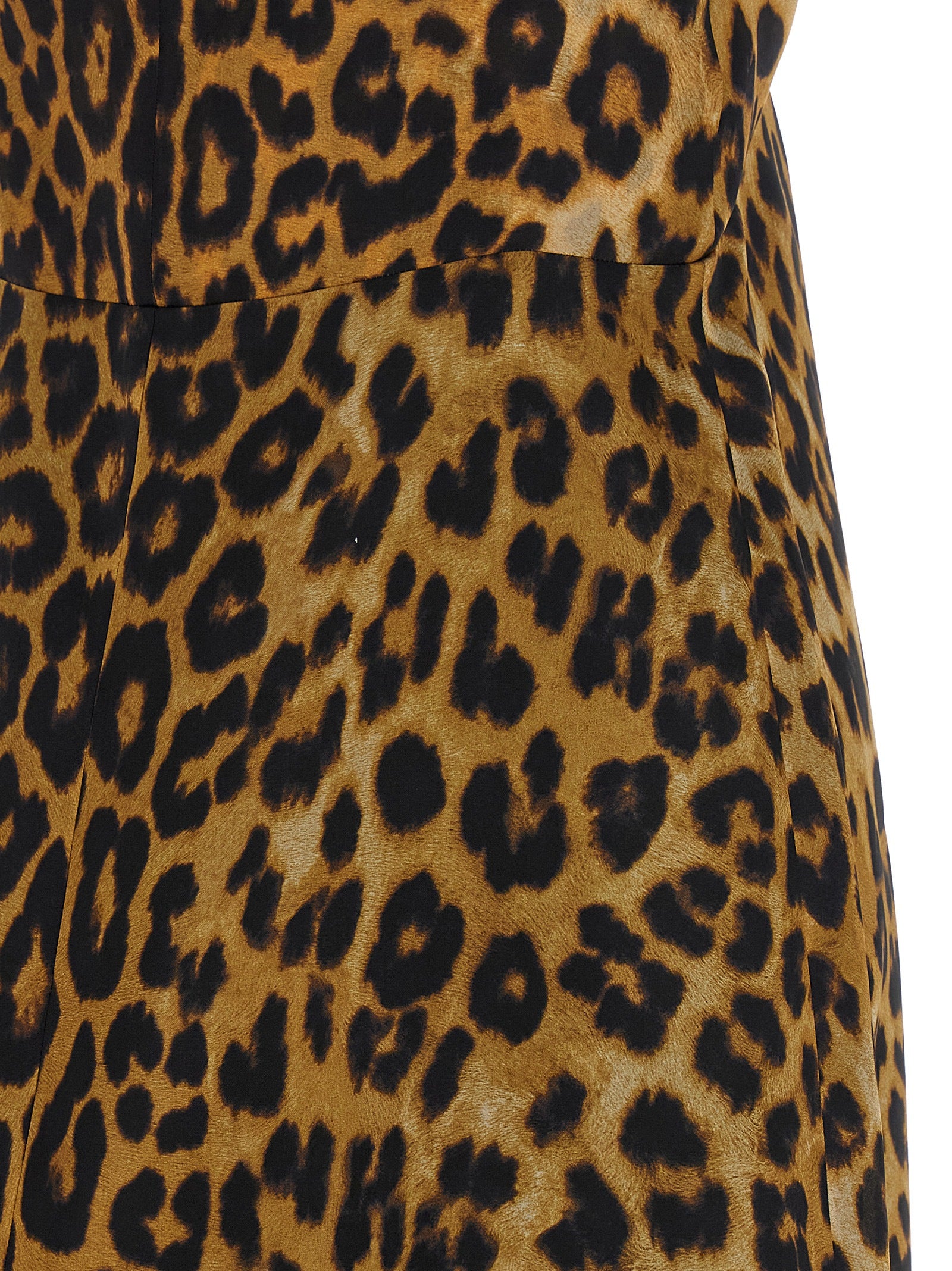 Brown Silk Long Dress
