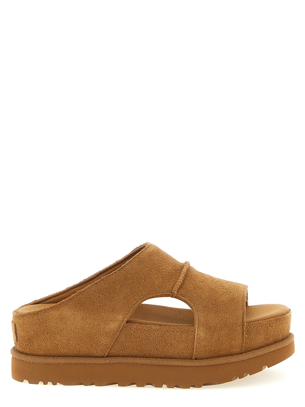 Brown Leather Slides