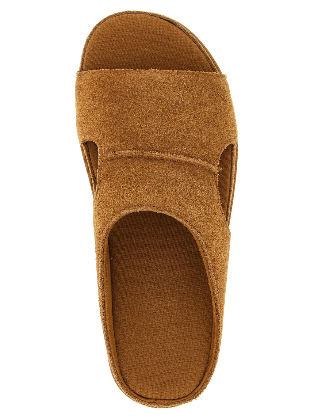 Brown Leather Slides