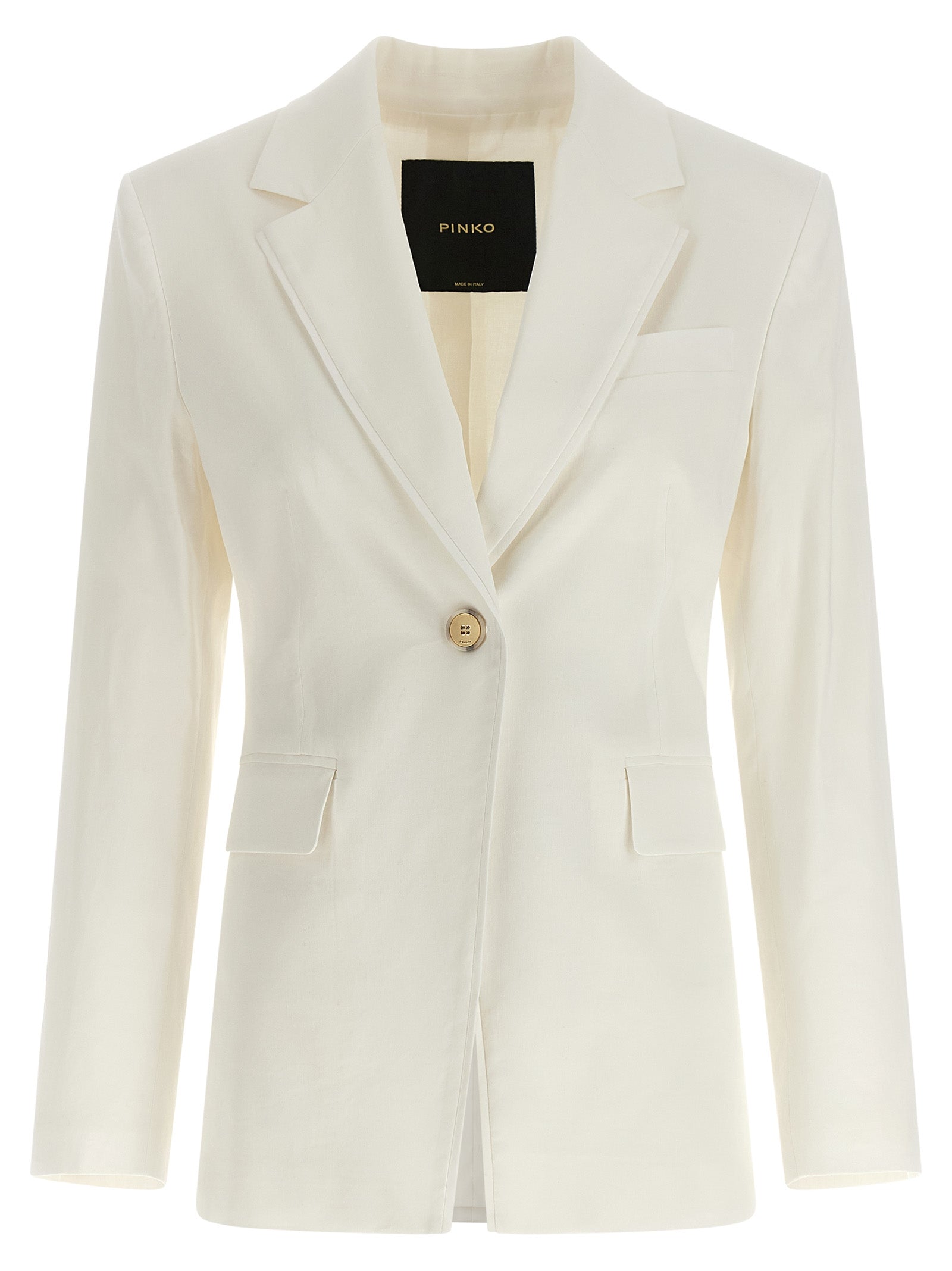 White Linen Blazer