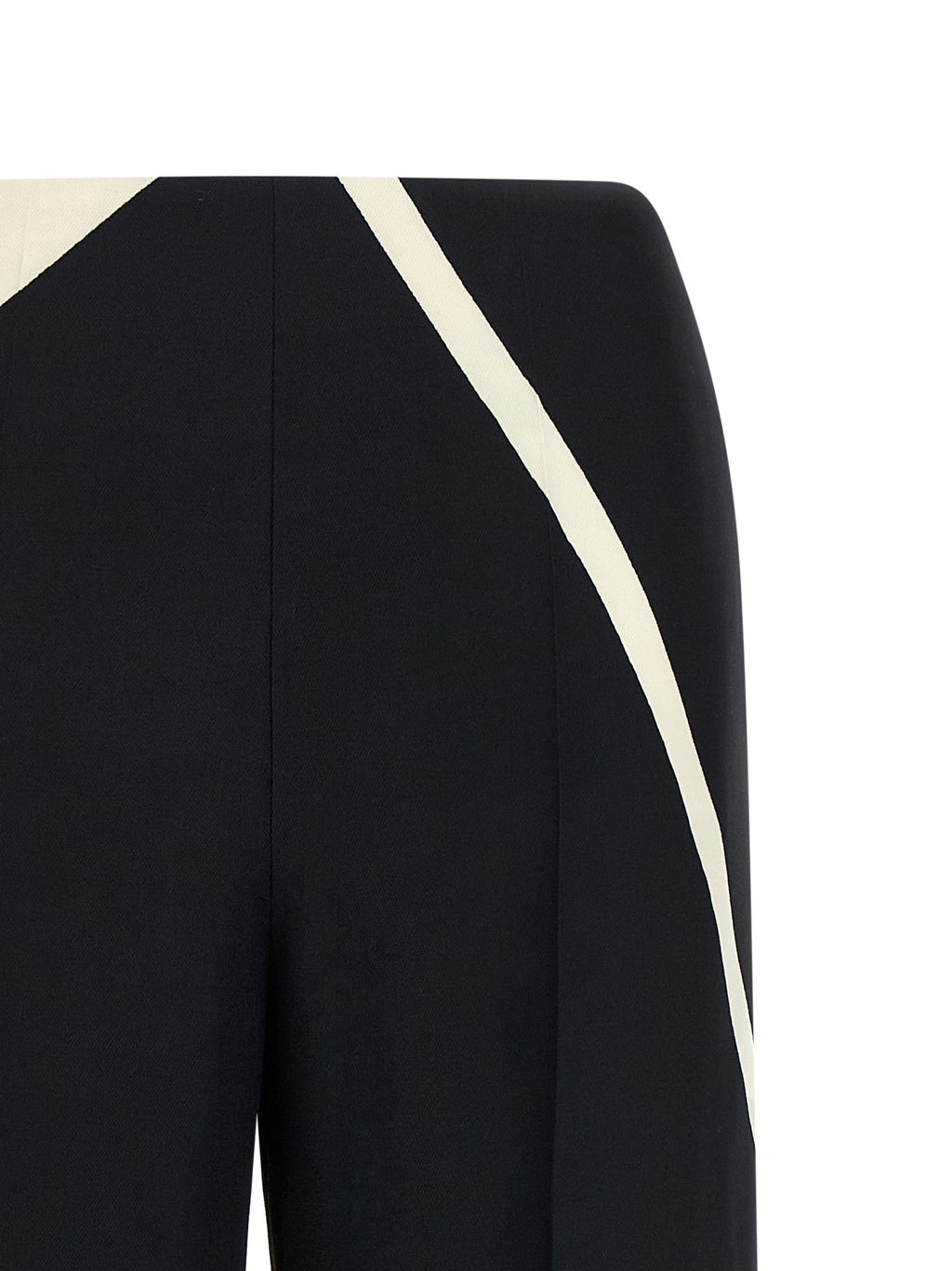 Bicolor Viscose Casual Pants