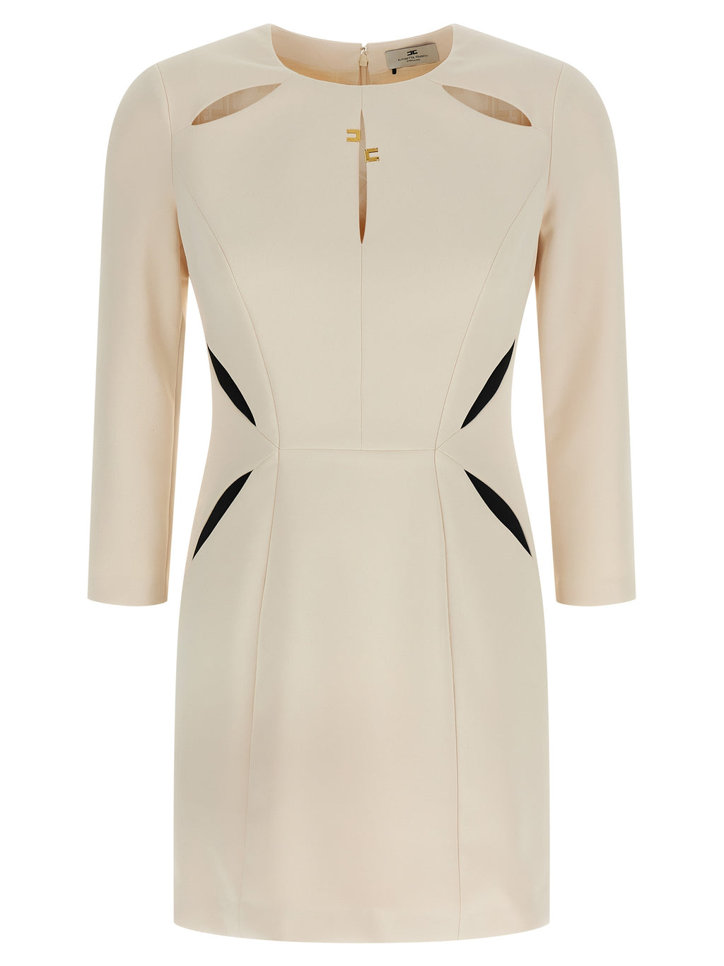 Bicolor Polyester Short Dress