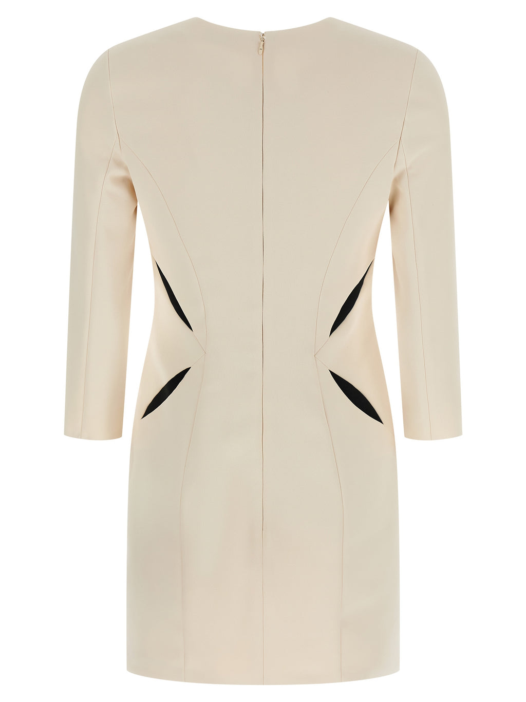 Bicolor Polyester Short Dress