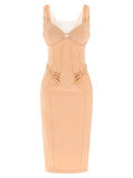Multicolor Polyamide Midi Dress