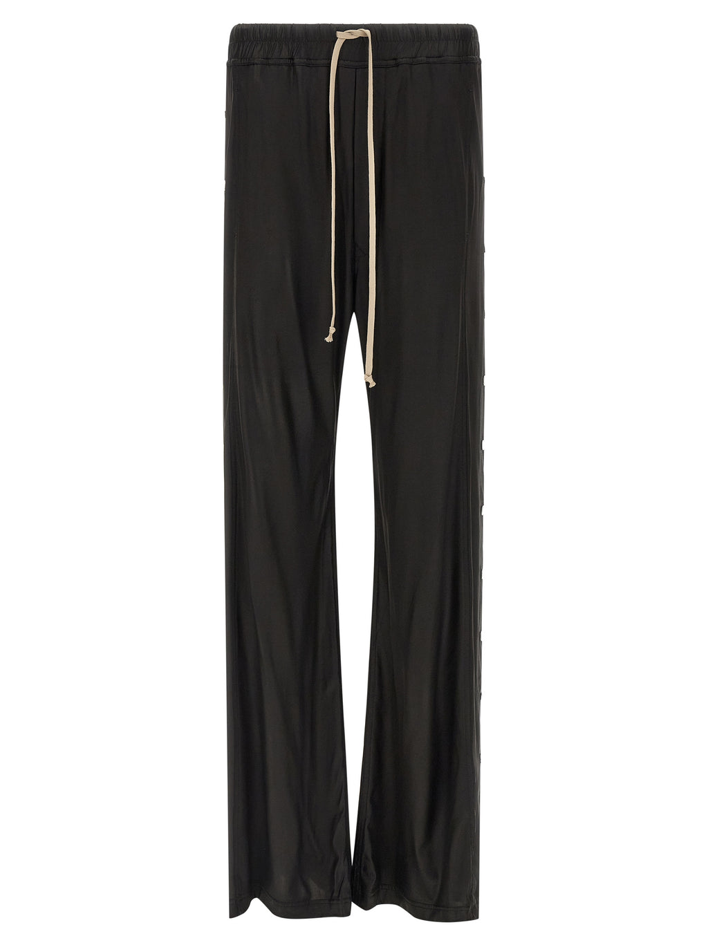 Black Acetate Casual Pants