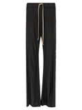 Black Acetate Casual Pants