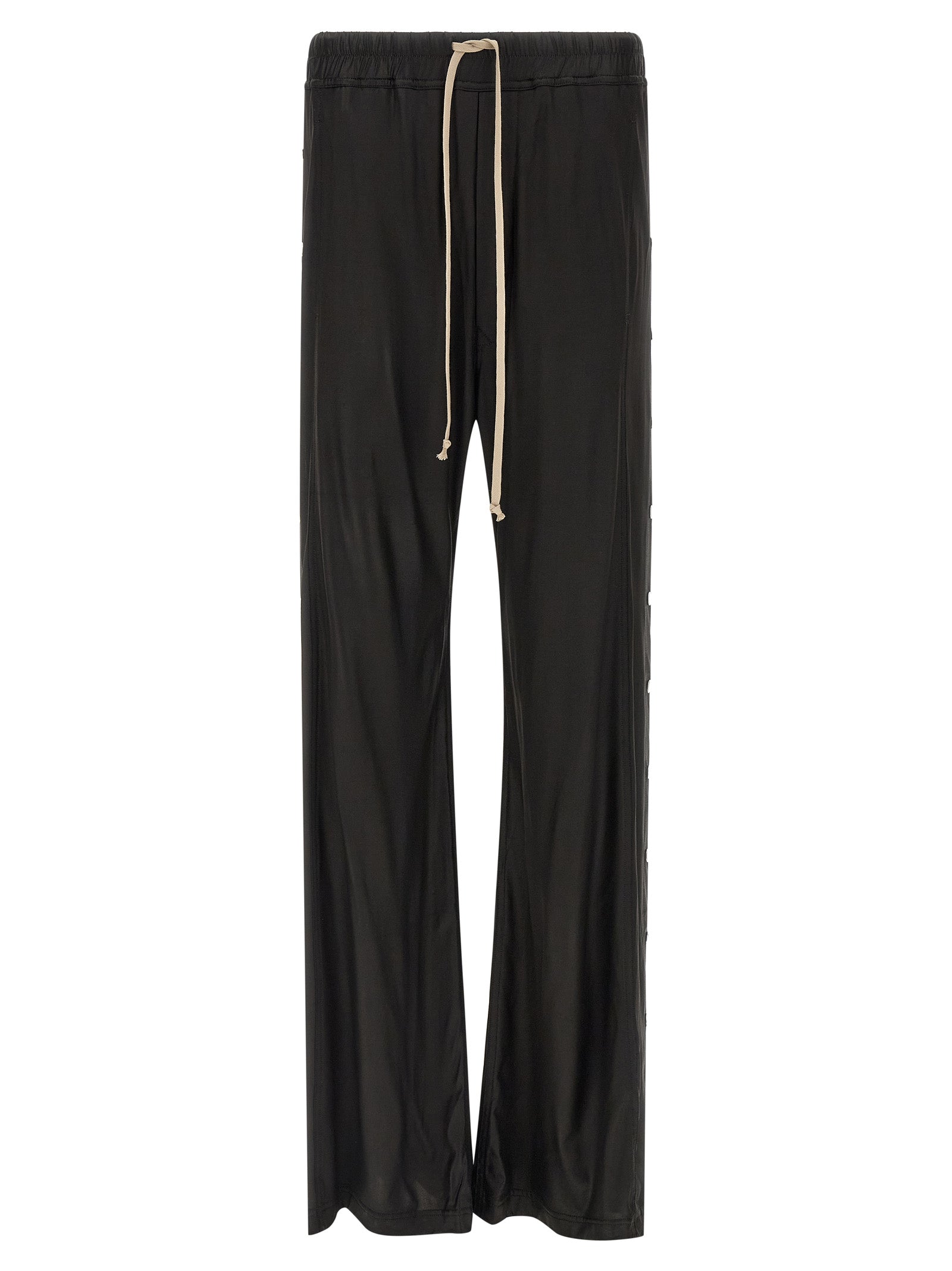 Black Acetate Casual Pants