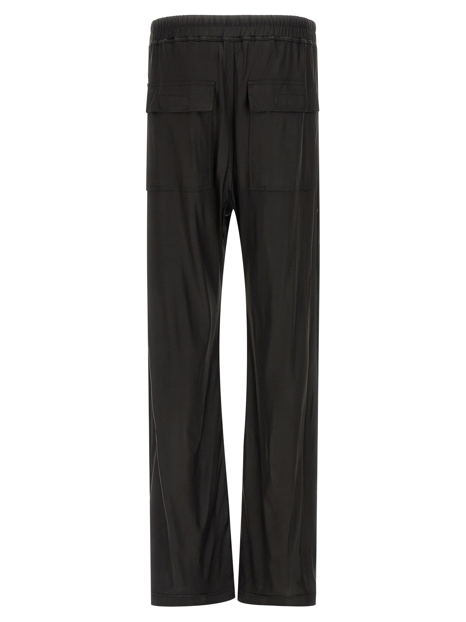 Black Acetate Casual Pants