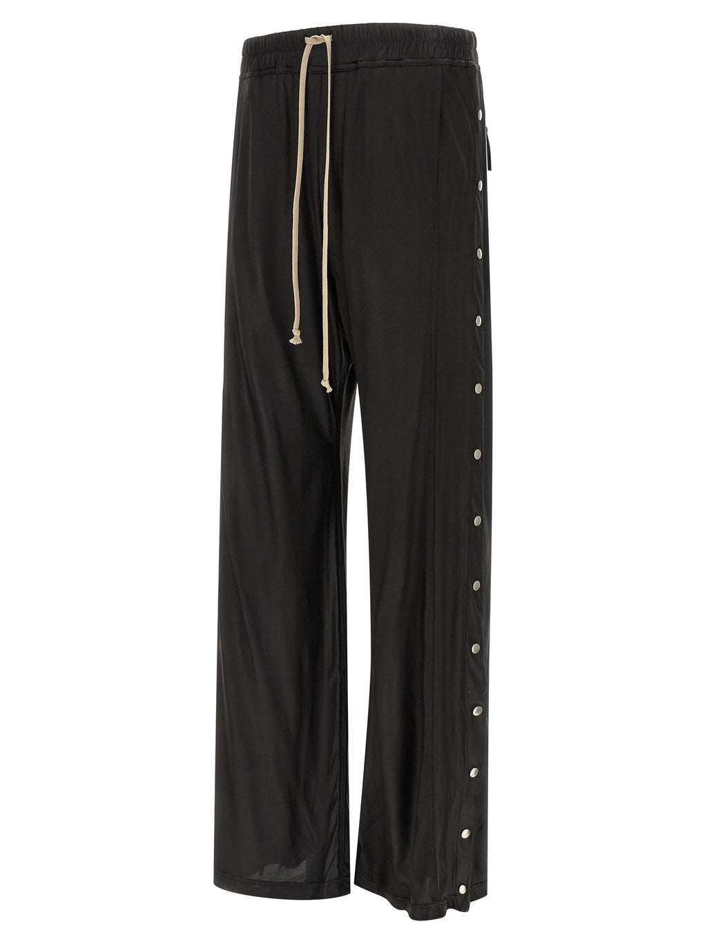 Black Acetate Casual Pants