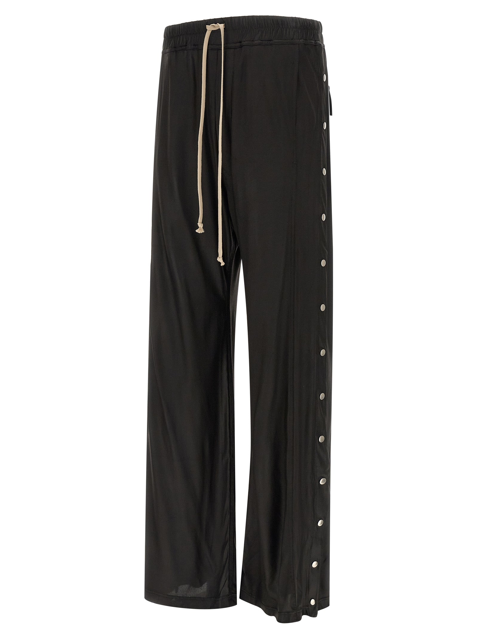 Black Acetate Casual Pants