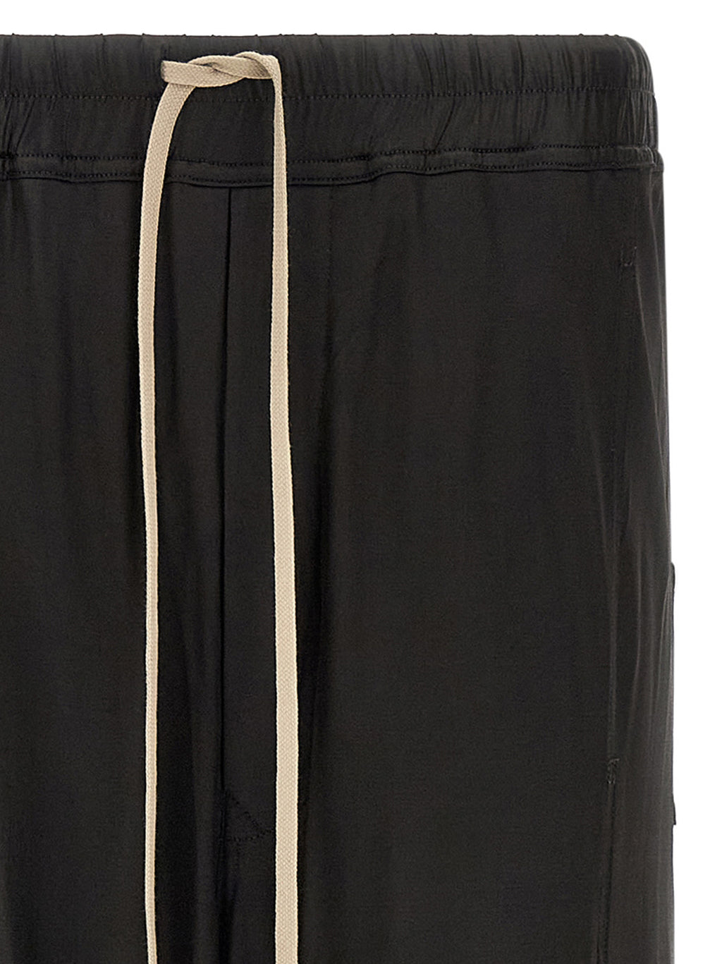 Black Acetate Casual Pants
