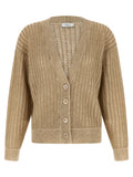 Beige Viscose Cardigan