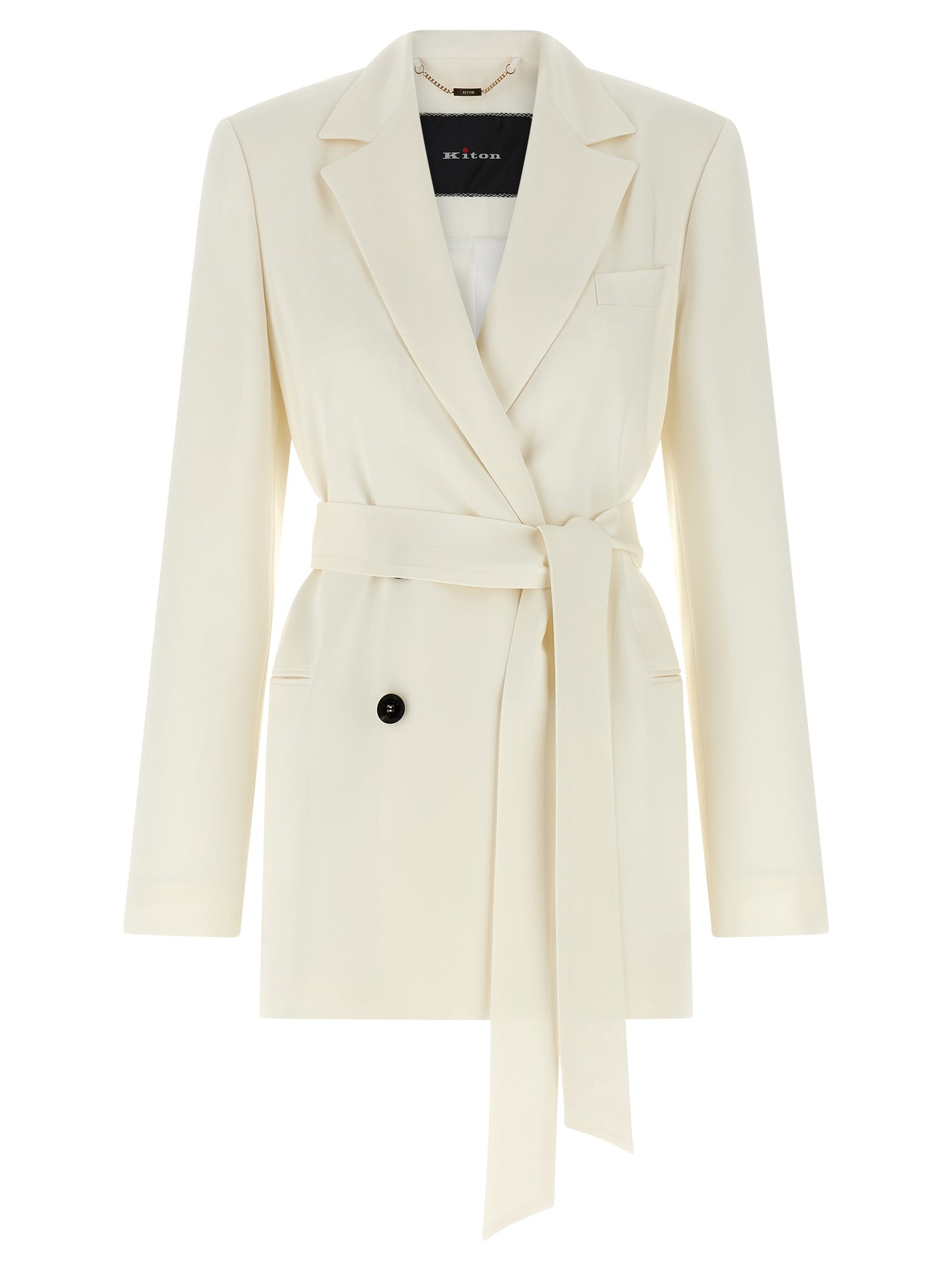 White Silk Blazer