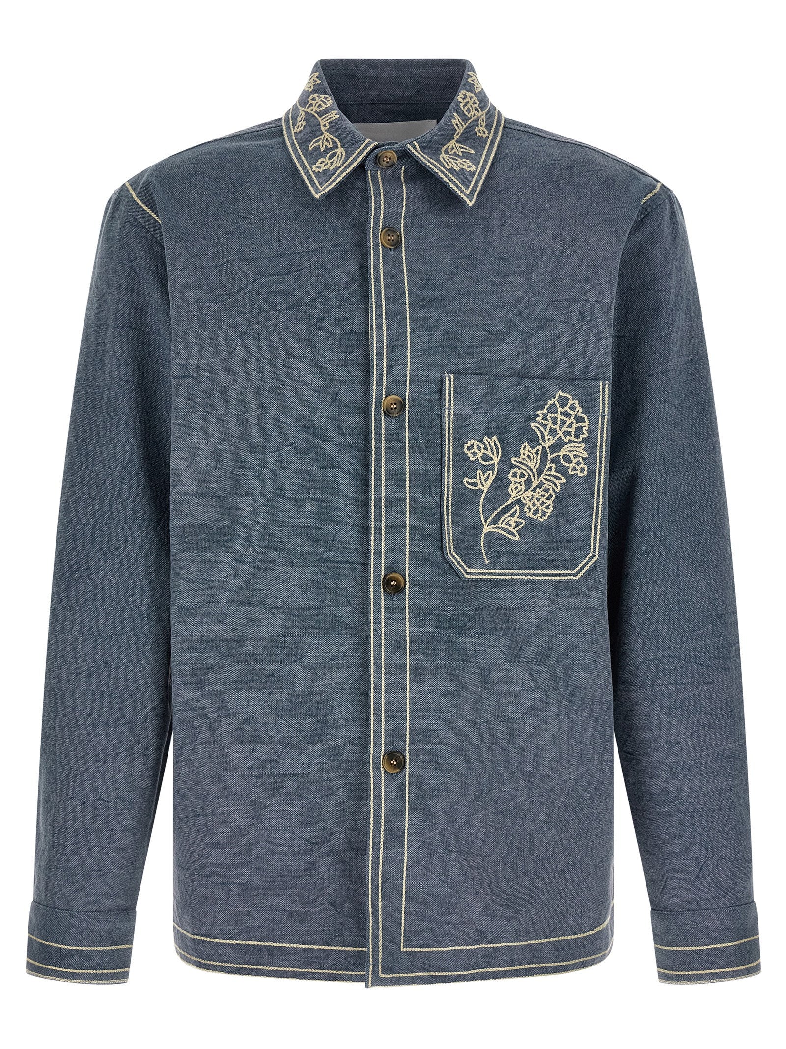 Blue Cotton Blouse