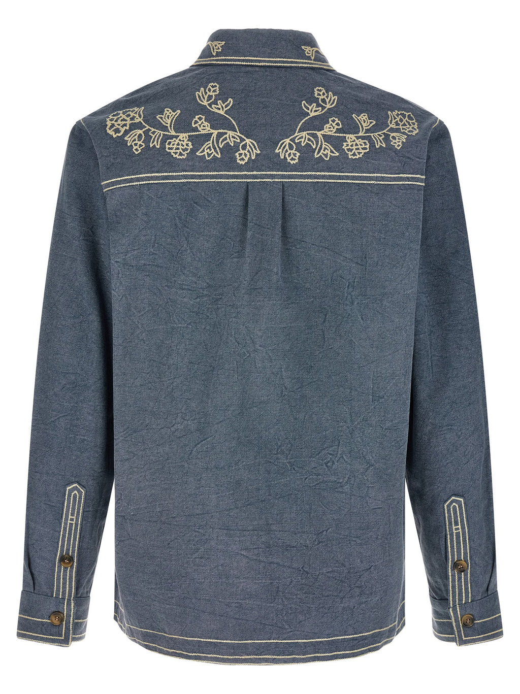 Blue Cotton Blouse