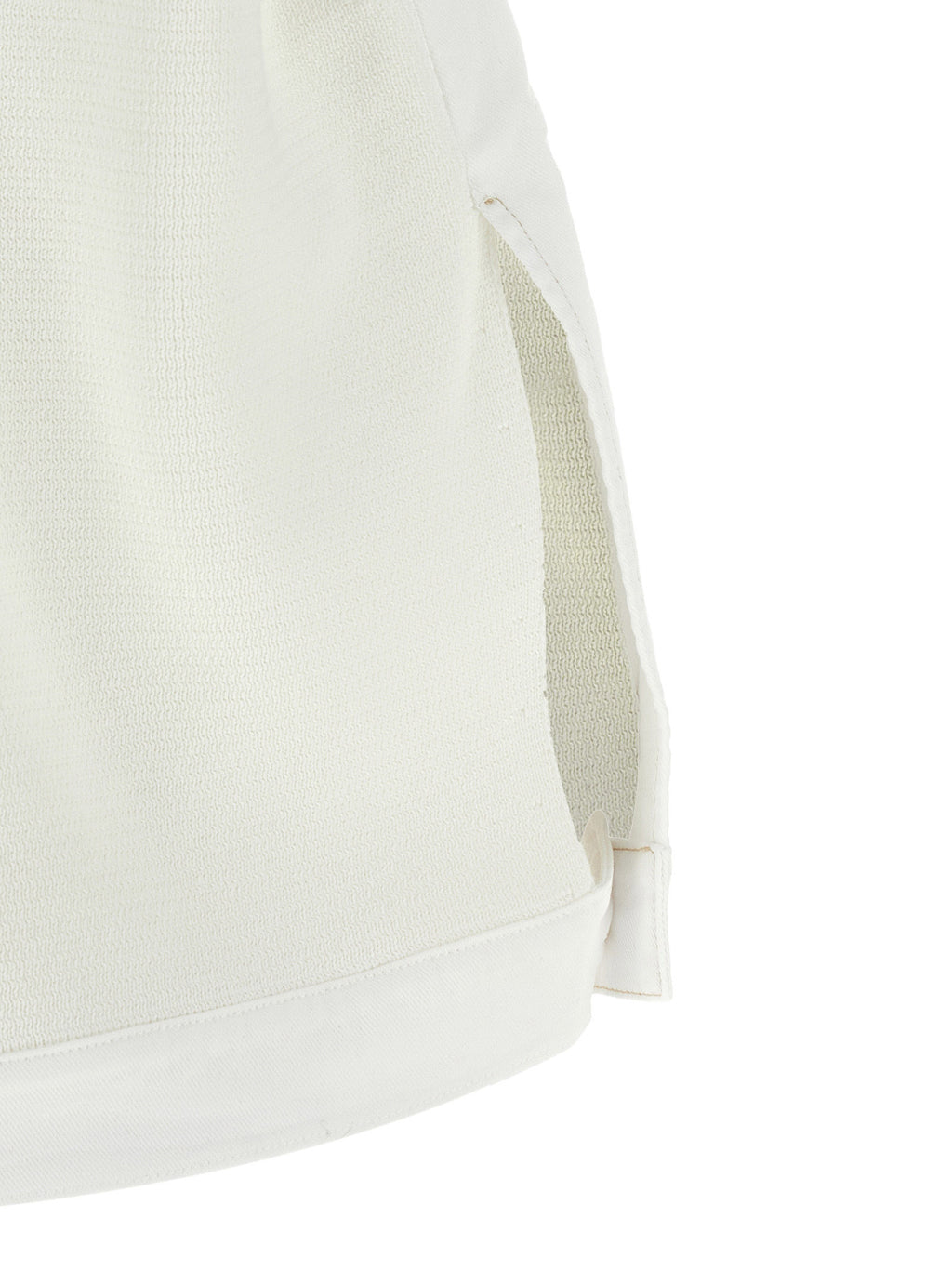 White Cotton Sleeveless Jacket