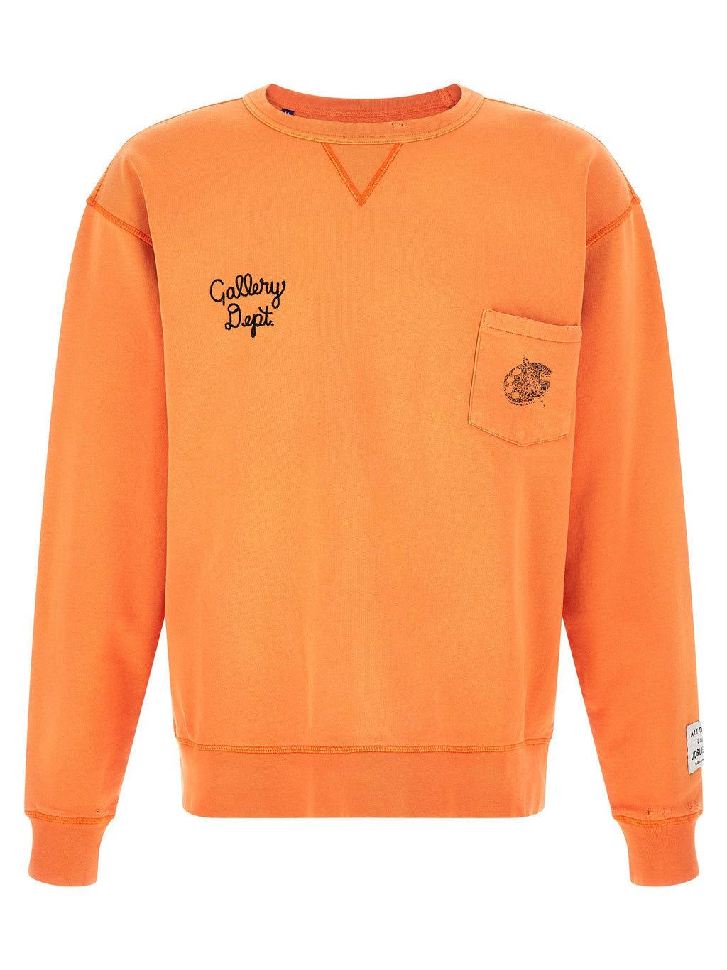 Orange Cotton Sweatshirt