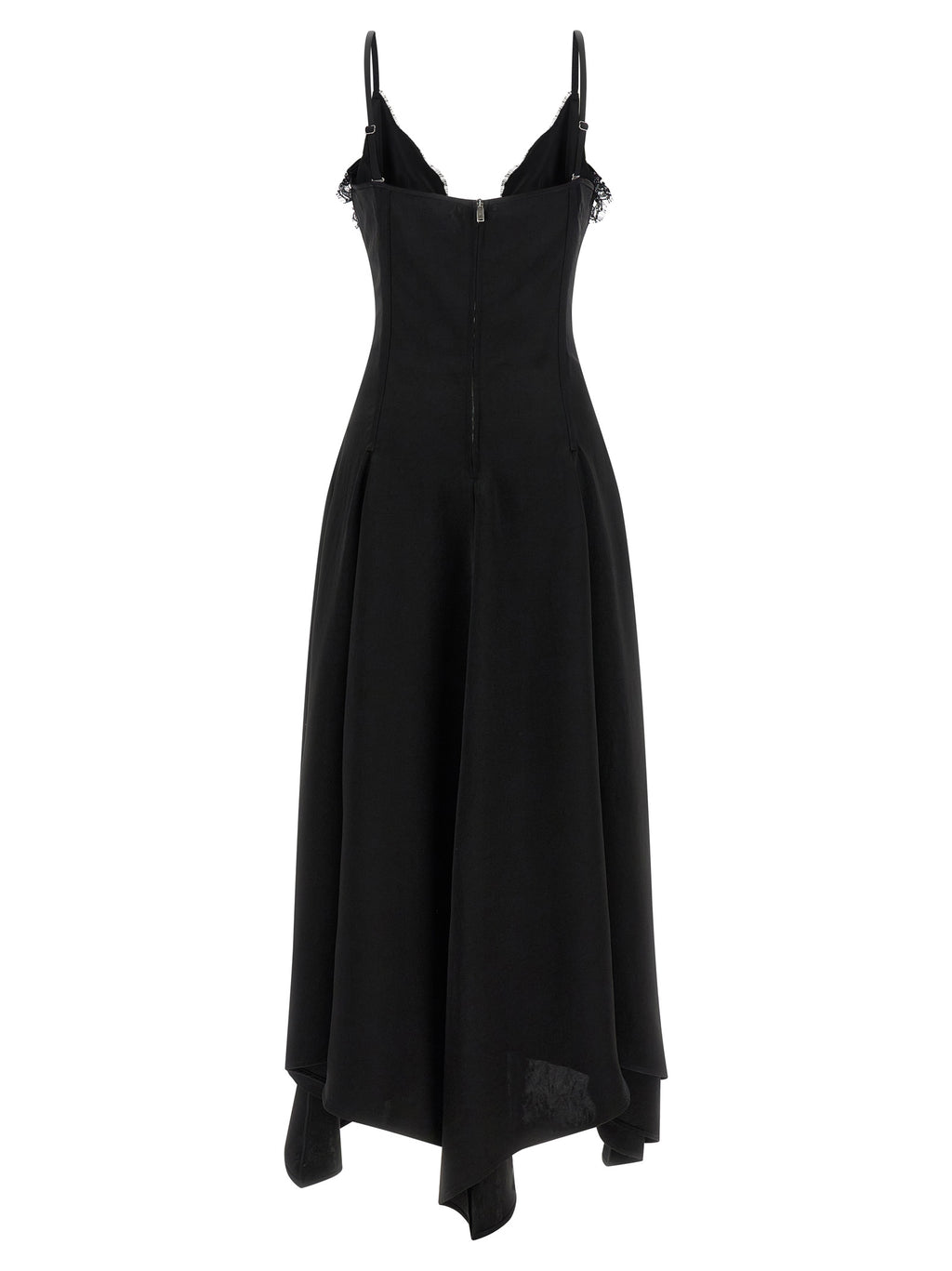 Black Acetate Long Dress