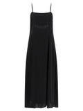 Black Viscose Long Dress