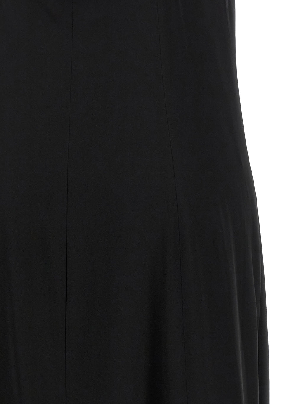 Black Viscose Long Dress