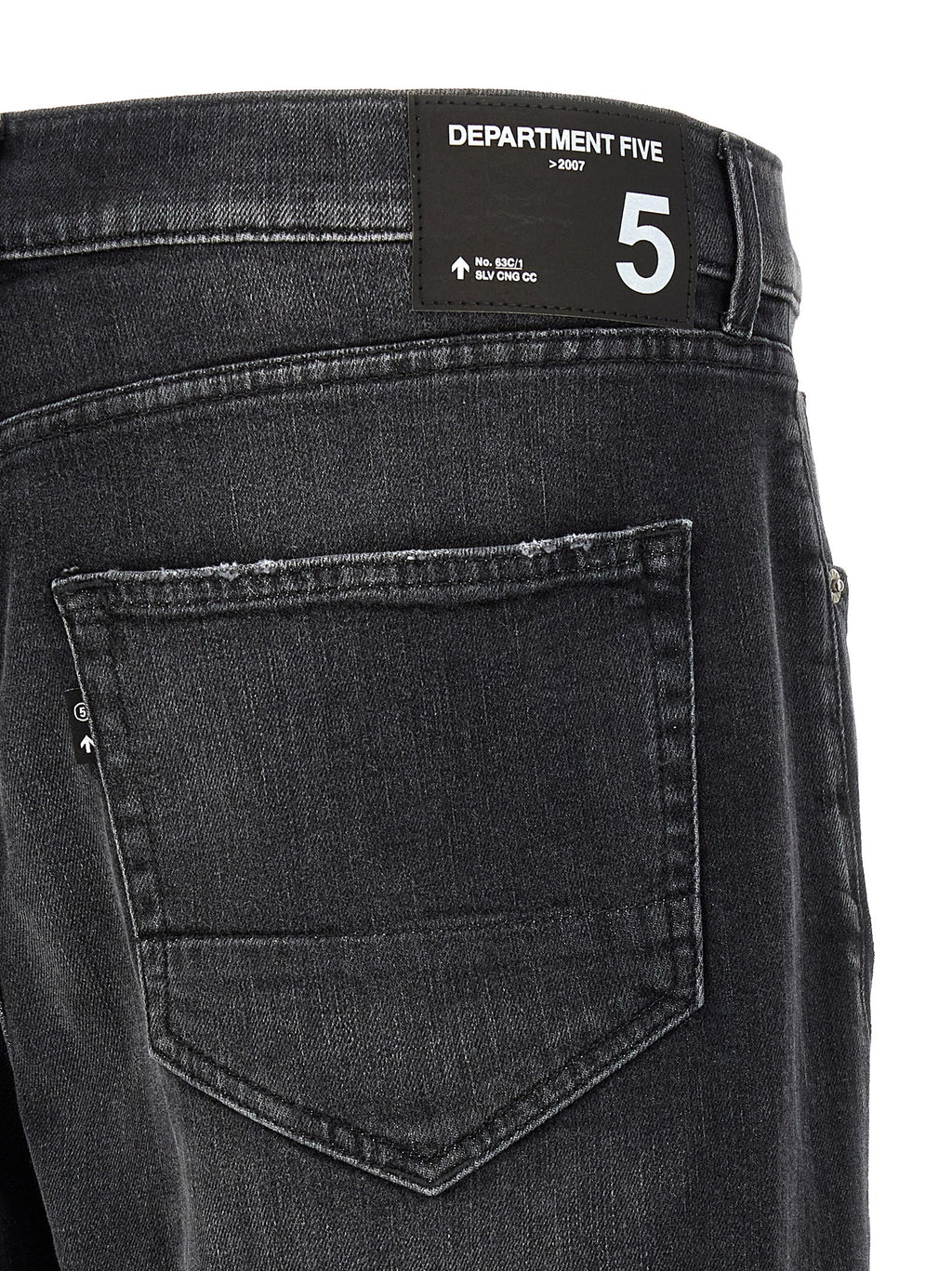 Black Cotton Cropped Jeans