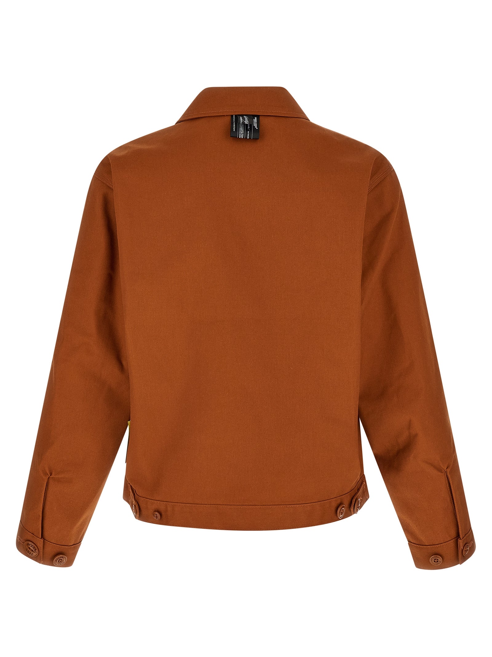 Brown Polyester Shell Jacket